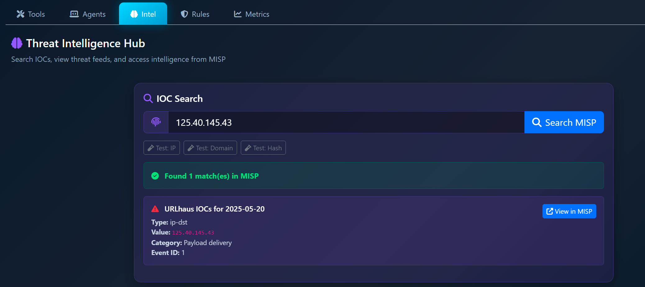 IOC Search — Cross-platform indicator investigation workflow