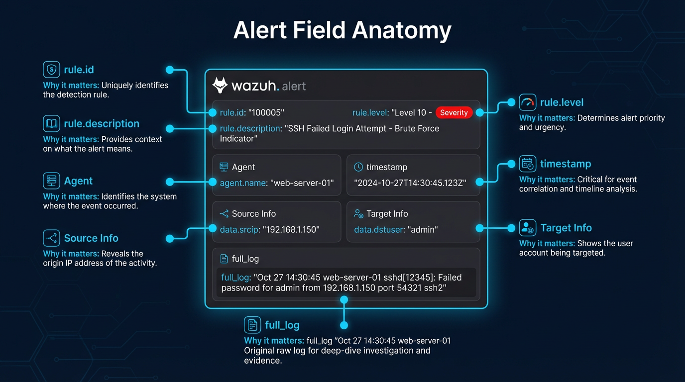 Alert Field Anatomy