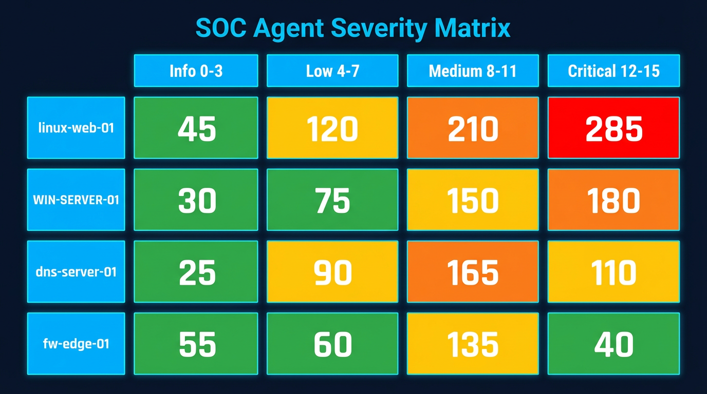 Agent-Severity Heatmap