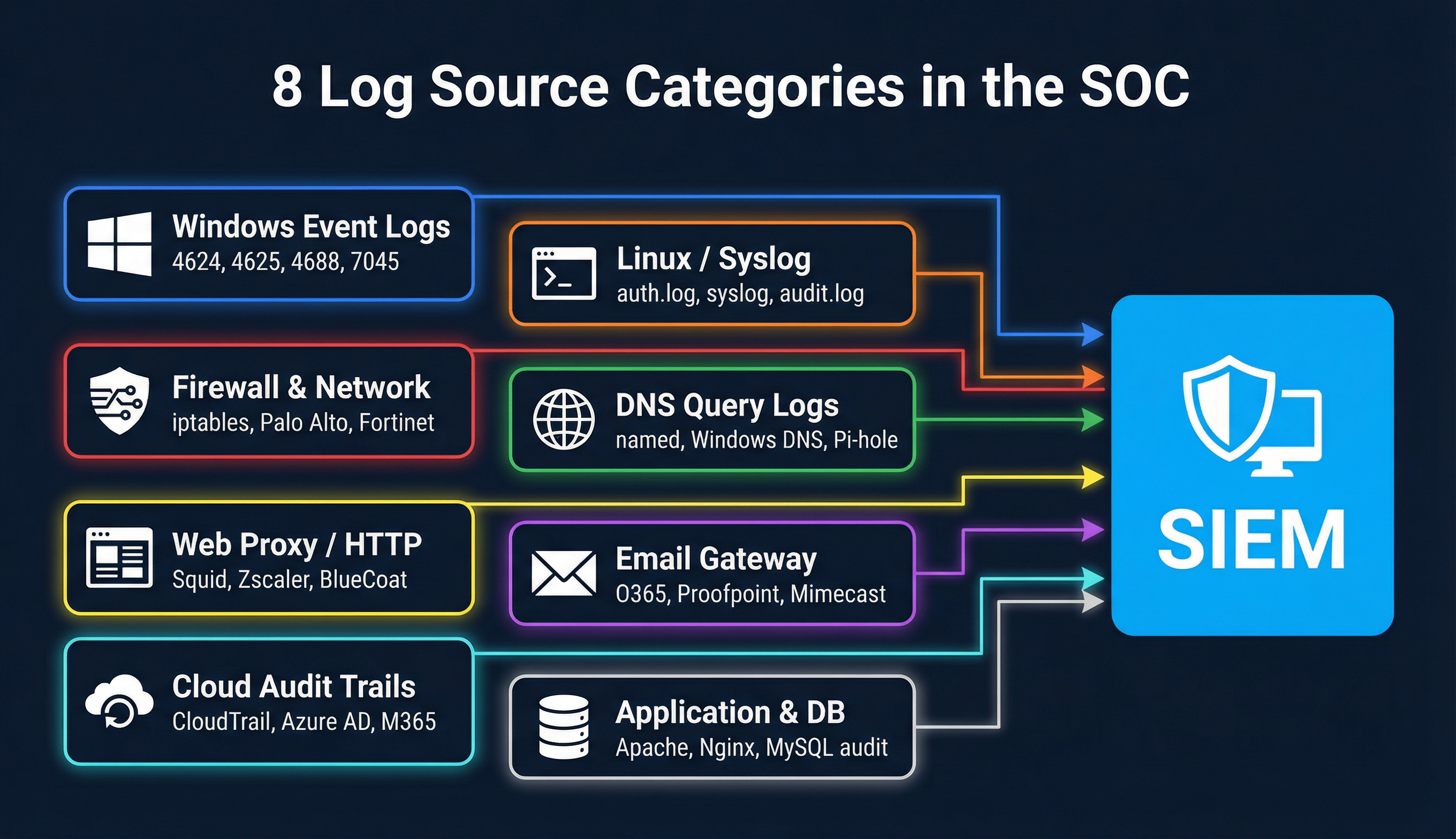 8 Log Source Categories in the SOC