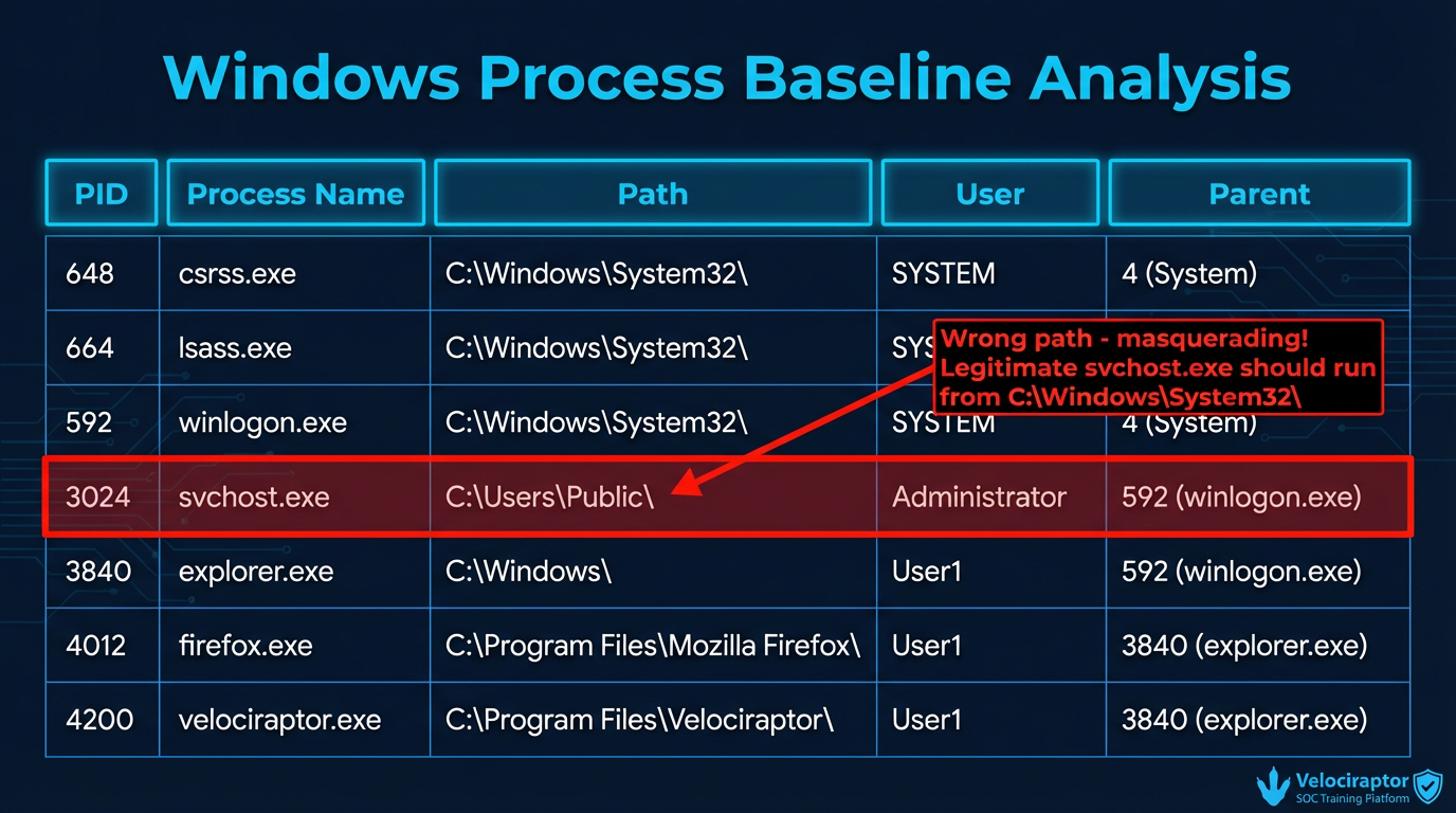 Process Listing in Velociraptor