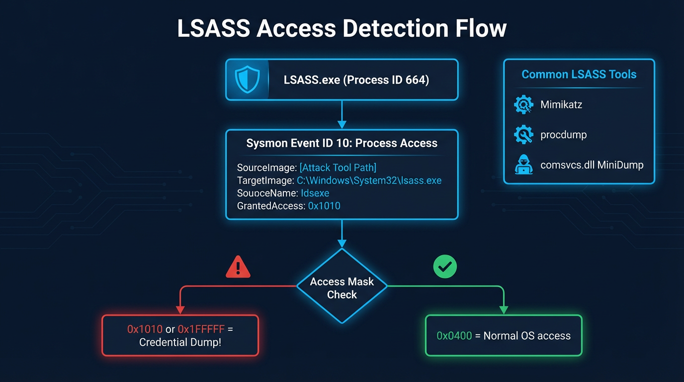 LSASS Access Detection Flow