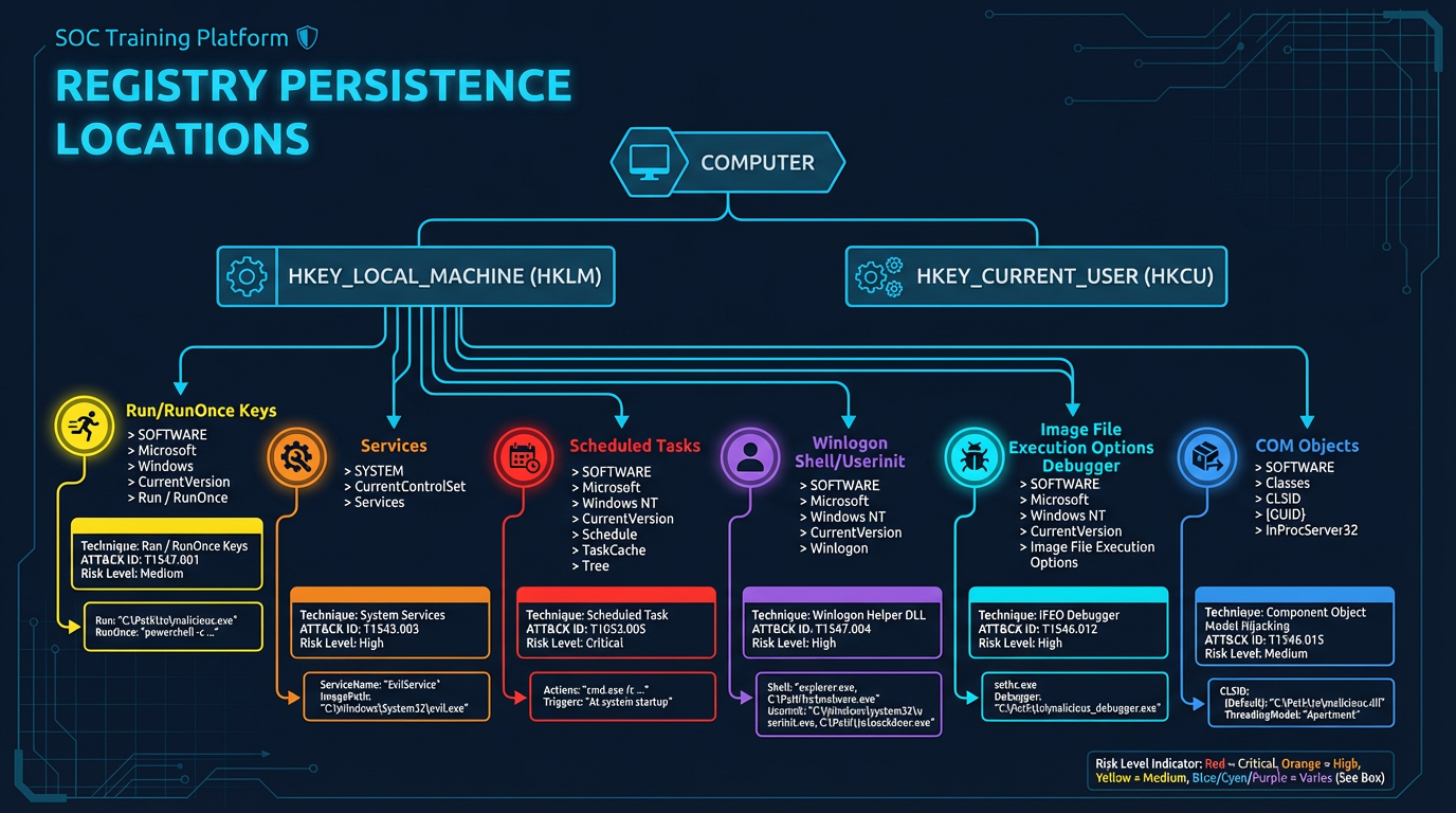 Registry Persistence Locations
