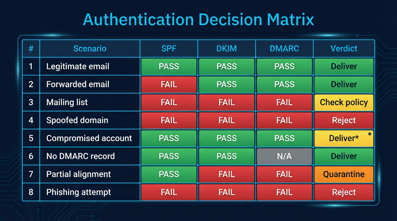 Authentication Decision Matrix