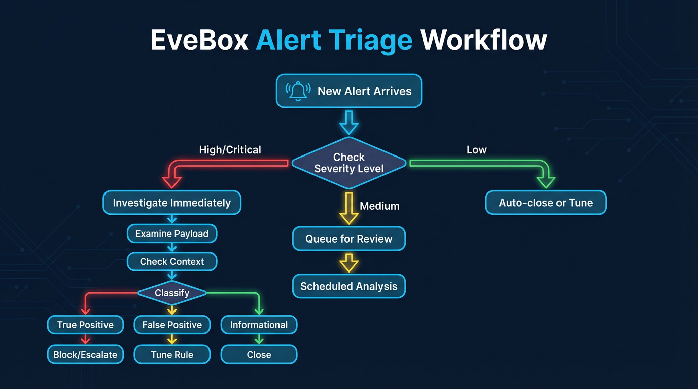 EveBox alert triage workflow