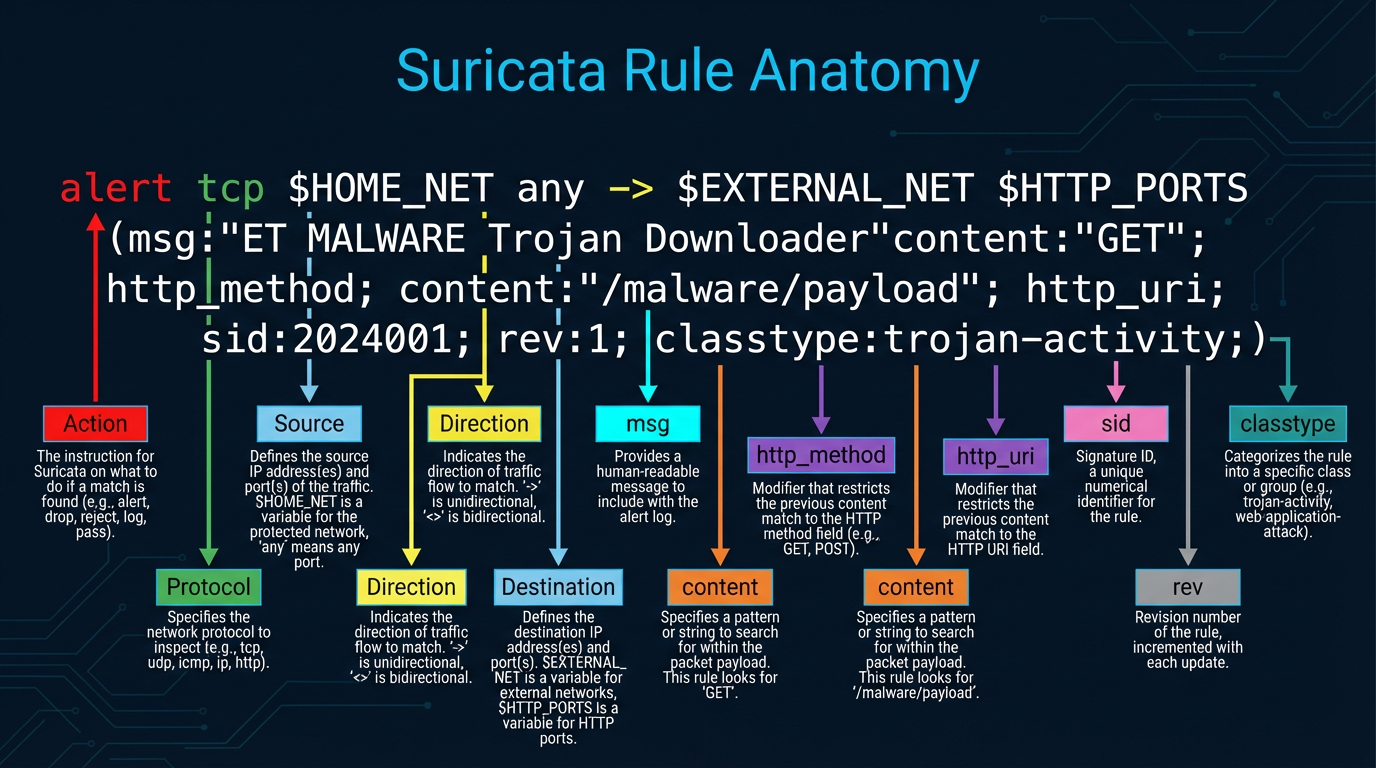 Suricata rule anatomy diagram