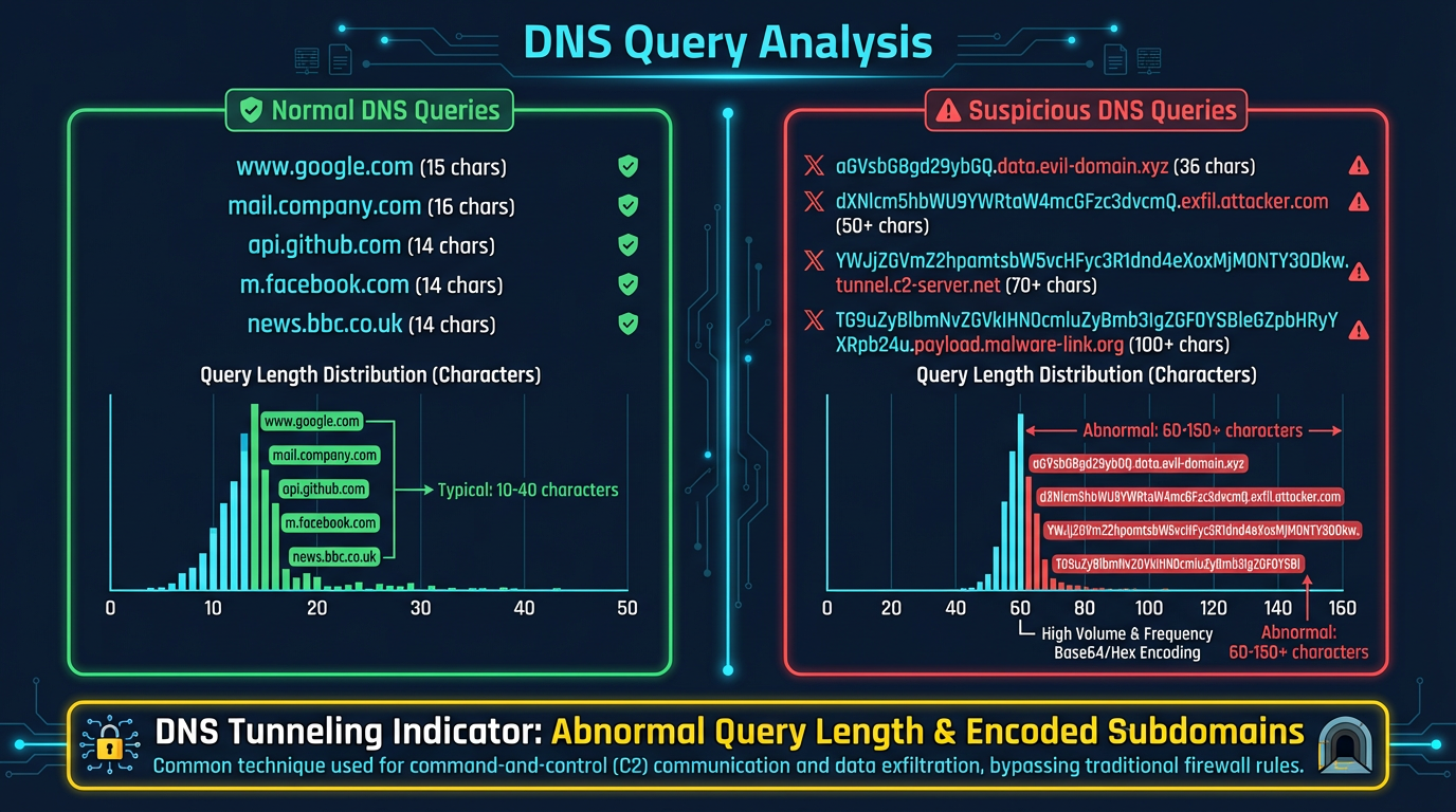 DNS query analysis workflow