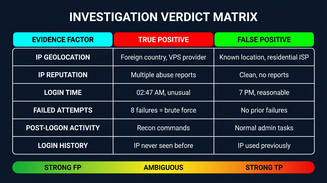 Verdict Decision Matrix
