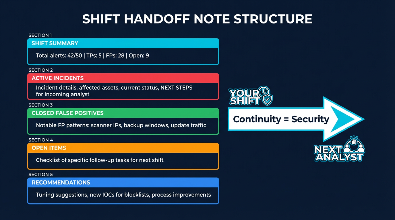 Shift Handoff Template