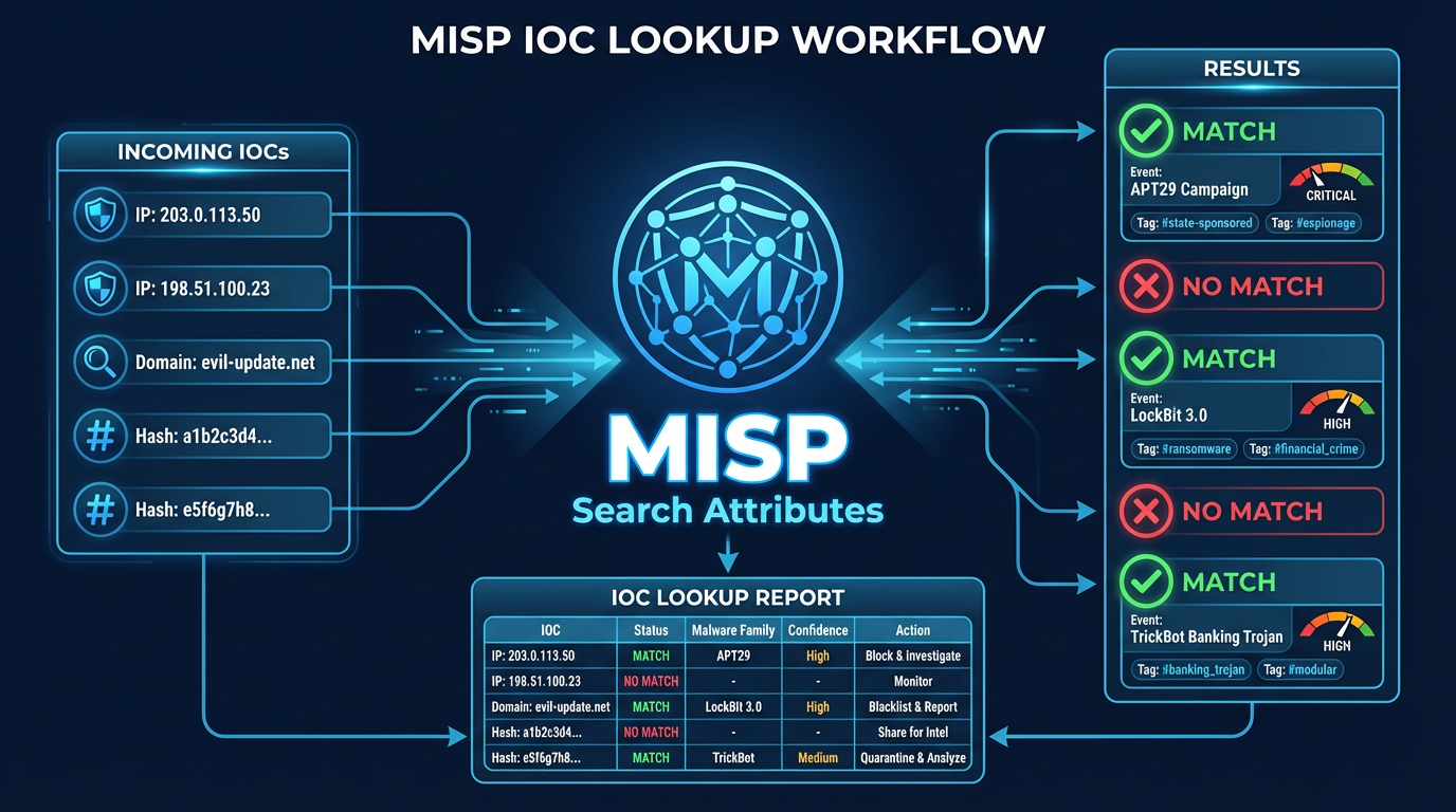 MISP IOC Lookup Workflow