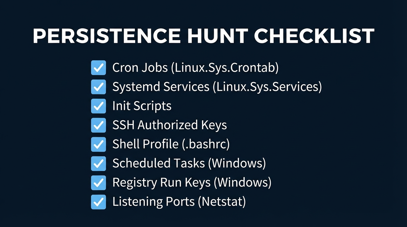 Persistence Hunt Checklist
