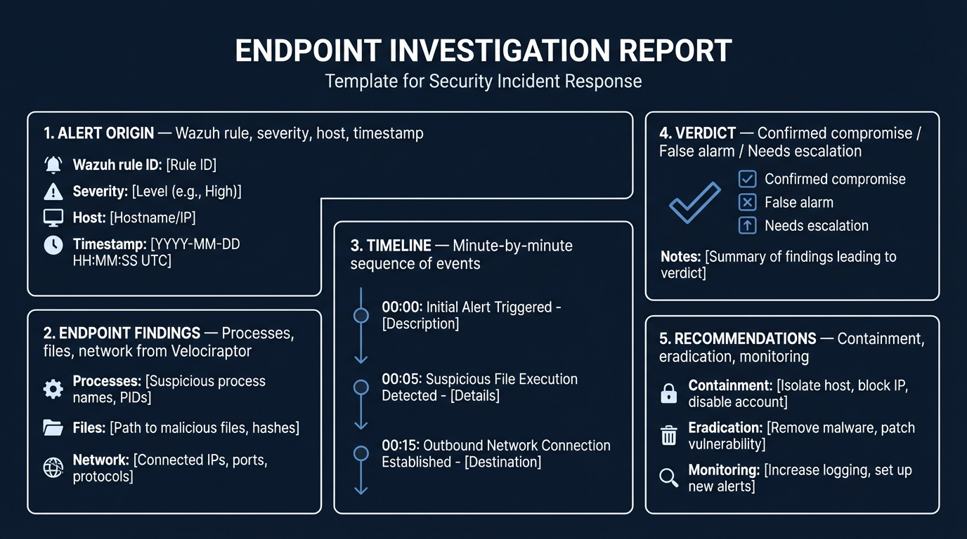 Investigation Report Template